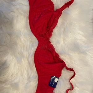 34 F PrimaDonna red bra. Amazing fit and support.